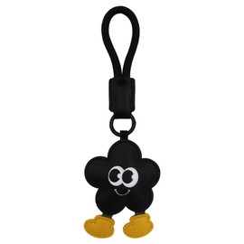 Elechobby Heart Keychain Cute Smiling Face Happy Star Leather keychain Purse Charm,Fashion Key Holder,Handbag Accessory (Star)