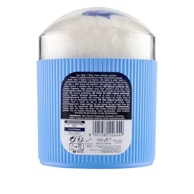 Felce Azzurra Classico Powder Perfumed for Body with Sponge (250