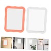 Gatuida 2pcs Magnetic Makeup Mirrors Portable Locker Accessories for School
