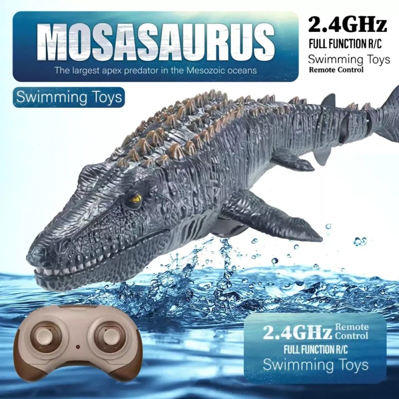 Home Dinosaurio Para Niños Mosasaurus Diving Toys Rc Boat