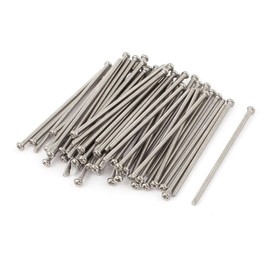 TOP-VIGOR 60Pcs Cross Pan Head Machine Screws, M2x50mm Phillips Round Head Screws Bolts for Machinery, Furniture, Car, Motorcycle Repair, Electronic Products, Ship Assembly, and DIY