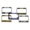 Motorcycle Metal License Plate Frame with Support Firefighters Duty Honor