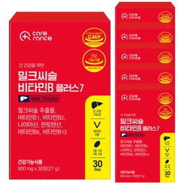 Carelance High-content Milk Thistle Vitamin B Plus 7 Liver Nutrient for Liver Health, 30 tablets, 6 units / 케어란스 간 건강을 위한 고함량 밀크씨슬 비타민B 플러스7 간영양제 30정, 6개