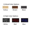 Lancoon Wooden Digital Clock - Multi-Function LED Alarm Clock with
