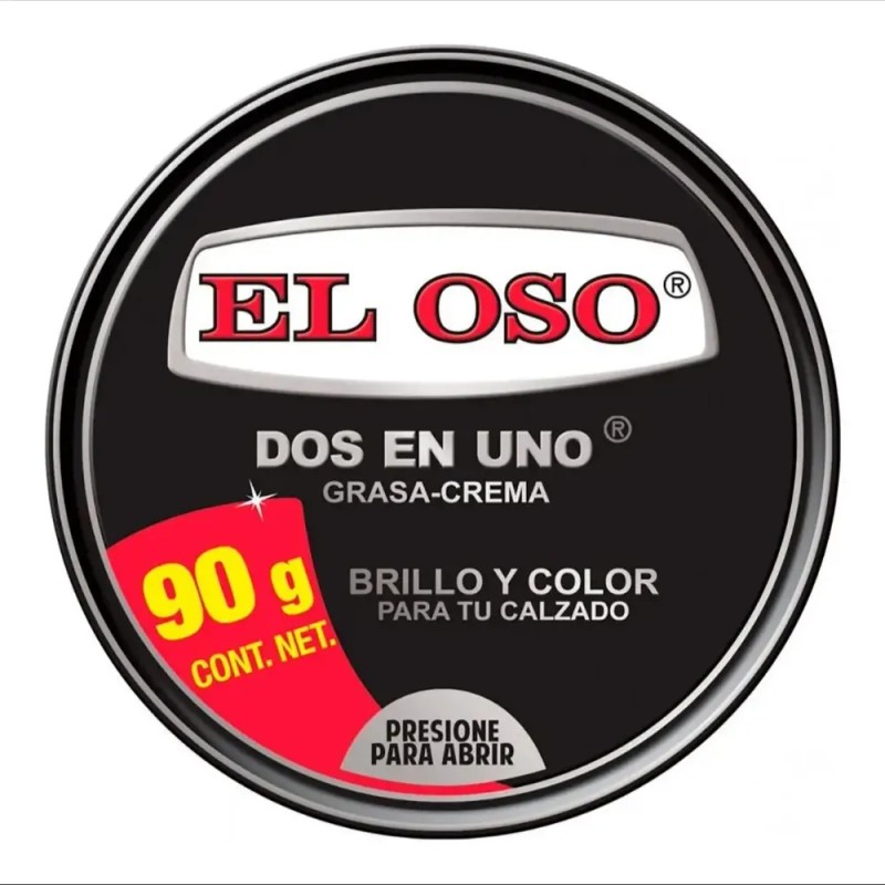 Kit Boleador De Zapatos Grasa 2 En 1 Oso Tinta