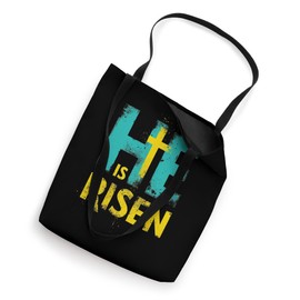 Easter HE IS RISEN Christian Faith Tote Bag
