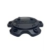Raceline Matte Black/Gloss Black Logo Wheel Center Cap C949L139S C949L139S-XG