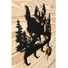 Deleon Collections Deer Scene Wall Hooks - Metal Heavy Duty