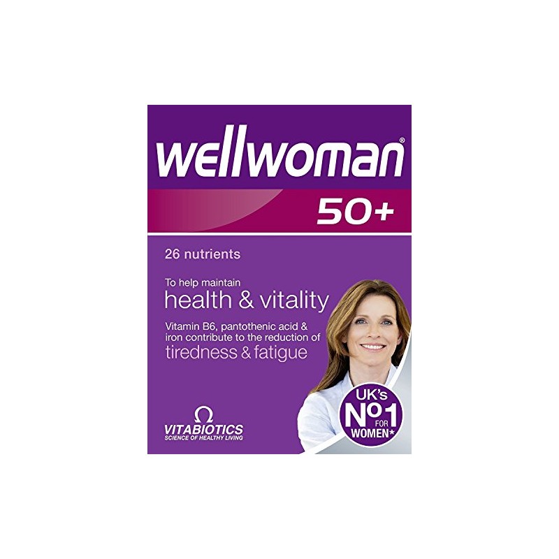 4 Units (Bulk Pack) Vitabiotics Wellwoman 50+ 30 Tablets
