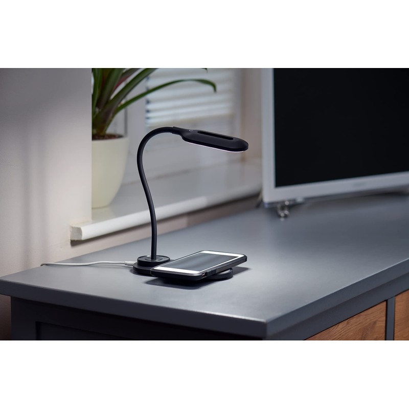 Auraglow LED Flexible Neck Desk Lamp with 3 Colour Modes