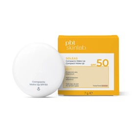 Soleas Compacto Make Up SPF50 Light 7g  Fotoprotector Solar Facial en Crema Compacta con Color  Maquillaje Protector Mate de Efecto Empolvado con...  