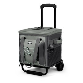 Igloo Eco-Friendly 40-Can Camping Collapsible Roller Cooler - Gray