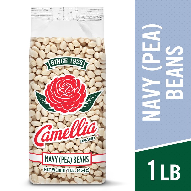 Camellia Brand Dried Navy (Pea) Beans – Premium White Beans