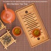 1Pc Bamboo Mini Tea Serving Tray Chinese Gongfu Tea Plate