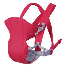 Babytrage, verstellbarer Vorder- und Rucksack Babytrage Leichtes Unisex-Multifunktions-Kindertragepaket für Baby-Neugeborene 0-36 Monate(rot)