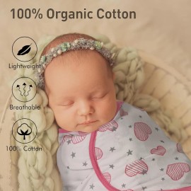 GLLQUEN BABY Swaddle Blanket 3 Pack 0-3 Months NEW. 100 % Cotton