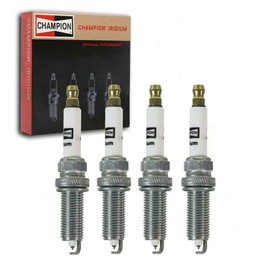 4 pc Champion Iridium Spark Plugs compatible with Infiniti QX60 2.5L L4 2014-2017