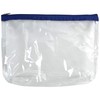 NuFazes Clear Easy Security Check Cosmetic Pouch (Blue)