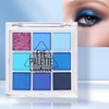 Blue Eyeshadow Palette, 9 Colour Eye Shadow Pallets for Women,