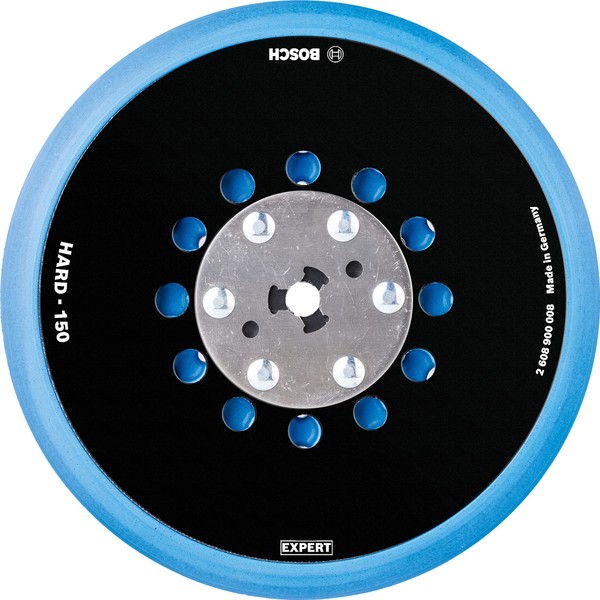 Bosch Professional 1x Expert Multihole Backing Pad Universal (Version Hard, Ø 150 mm, Accessories Random Orbital Sander)