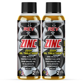 REV-X Zinc ZDDP Oil Additive - 2 fl. oz. (2 Pack)