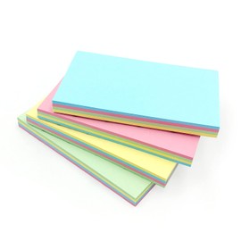 Evergreen Goods Ltd 4 Pack Sticky Notes | Pastel Self-Stick Notes in Yellow, Pink, Blue, Green Colours in Each Note Pads | 100 Sheets Each - 400 Sheets in Total | Multi Colour Pad Rectangle, Pastel