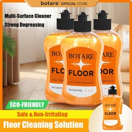 upgraded version BOTARE 5-in-1 Floor Cleaner - Deep Cleaning with Biological Enzymes, Orange Fragrance, Fast Drying, Shiny & Clean Floors, Suitable for Sealed, Wood, Bamboo, and Tile Floors heavy Household antibacterial - Color: 1 Bottles