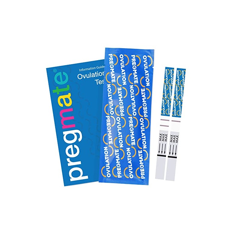 PREGMATE Kit de 50 tiras de prueba de ovulación predictor