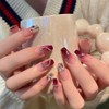 RikView Coffin Press on Nails Long Fake Nails with 3D