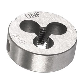 TA-VIGOR 1 Stück 10–32 UNF metrische verstellbare Gewindeschneider, legierter Werkzeugstahl, Rechtshänder, runde Schneideisen zur Bearbeitung, Korrektur oder Reinigung von Außengewinden (Metall