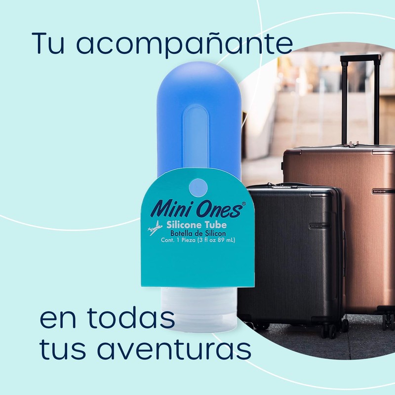 Mini Ones | Botella de Silicon 89ml. Apto para Viaje.