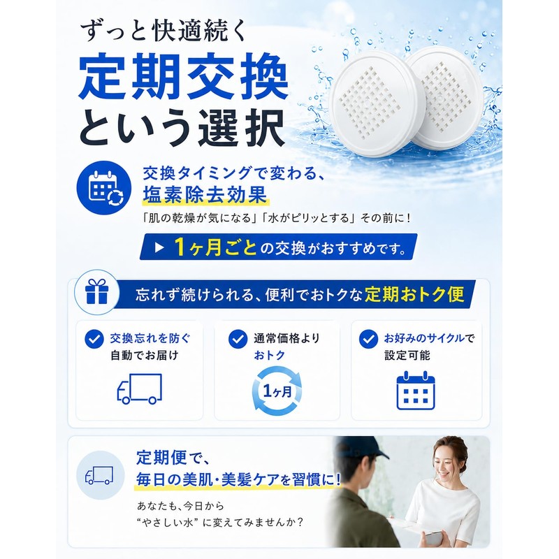 amane Chlorine Removal Cartridges 2 Pack