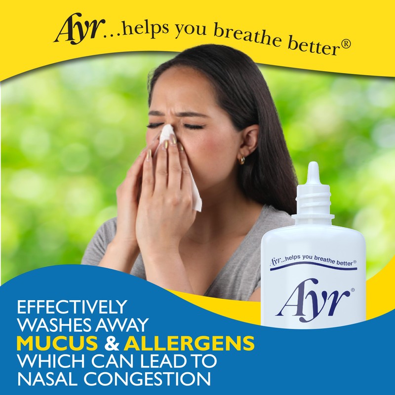 Ayr Saline Nasal Mist, 1.69 Fl Oz (Pack of 6)