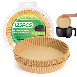 Disposable Air Fryer Paper Liners - 125PCS 8 Inches Round Parchment Paper Airfryer Inserts Liner from ctizne