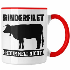 Trendation - Beef Fillet Crumbled Not Gift BBQ Anti-Vegan Gift Idea Funny Saying (Red)