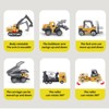 6pcs 1:64 Construction Vehicle Toy Mini Decoration Alloy Construction Vehicle