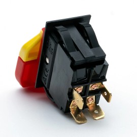 HD Switch KEDU HY18 125V 4-Pin 2-Position On/Off DPST Paddle Switch Removable Safety Key