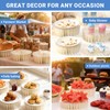 6Pcs Foldable Buffet Risers, Food Risers Display Stands For Party