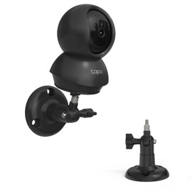 HOLACA Wall Mount Compatible with TP-Link Tapo C200 / C210 / C220 / C201 / C202 / C211 / C212 / C222 / C230 Indoor WiFi Security Camera - Black - Pack of 1