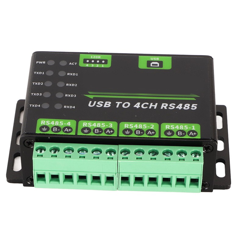 USB to 4CH RS485 Converter Onboard TVS Anti Thunder 120R