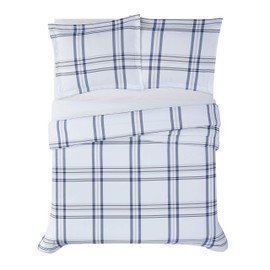 London Fog Kent Plaid King 3-Piece Duvet Cover Set