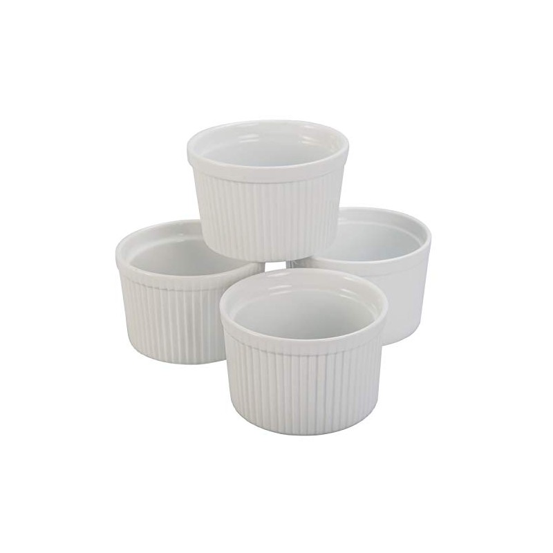 BIA Cordon Bleu Classic 8-Ounce Ramekin, Set of 4, White