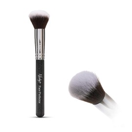 Nanshy Brocha Para Rubor Face Perfector - Brocha Para Bronceador Y Brocha Para Contorno Para Aplicar Y Difuminar Maquillaje En Polvo Y Crema - Brocha Esponjosa Para I Ónix Negro Medio