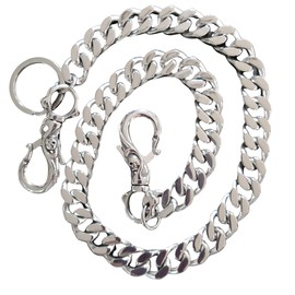 Double Skull Wallet Chain Marine Grade Stainless Steel in Black Metal Gift Box - Biker Chains - Blackstatic Collection | Graduation & Fathers Day - Gifts For Men