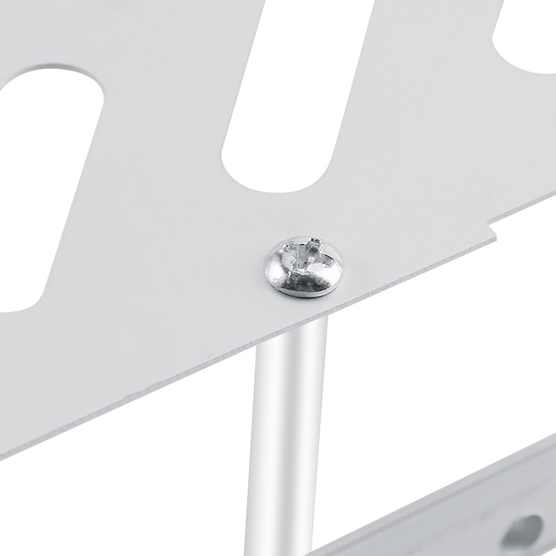 Aluminum Dual Tier Shower Caddy Shelf Bathroom Corner Rack Storage