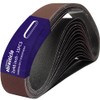 15 Pcs 2 x 48 Inch Assorted Aluminum Oxide Sanding