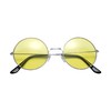 Lennon Style Yellow Flat Lens Round Retro Classic Sunglasses Vintage