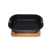 Ishigaki Sangyo 4034 Aluminum Square Grill Plate, Black, Small, Approx.