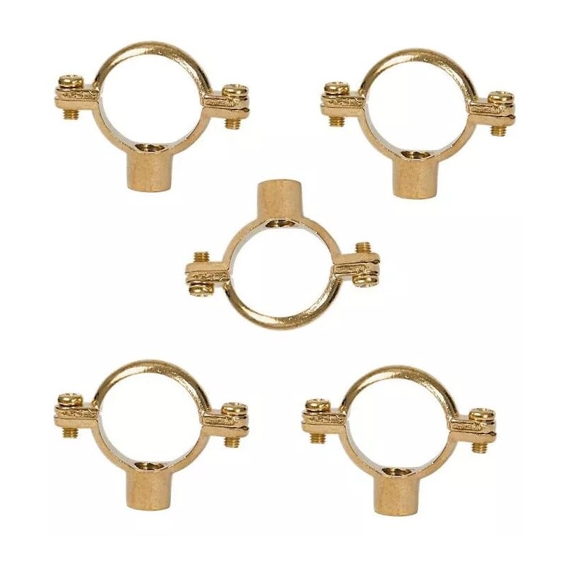 TC 22mm Solid Brass Construction Munsen Ring M10 Pipe Clip