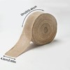 FALSKT 4cmX12m Hessian Ribbon Jute Burlap Ribbon Natural Jute Ribbon